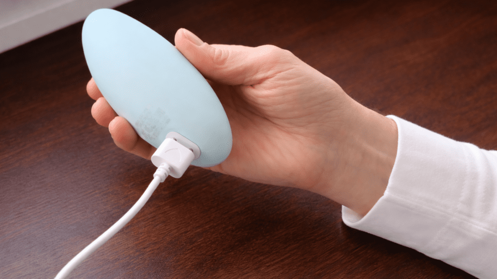 Charging the Moonbird breathing companion device